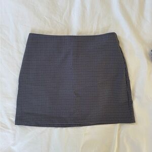 Urban Outfitters Black Purple Pencil Mini Skirt